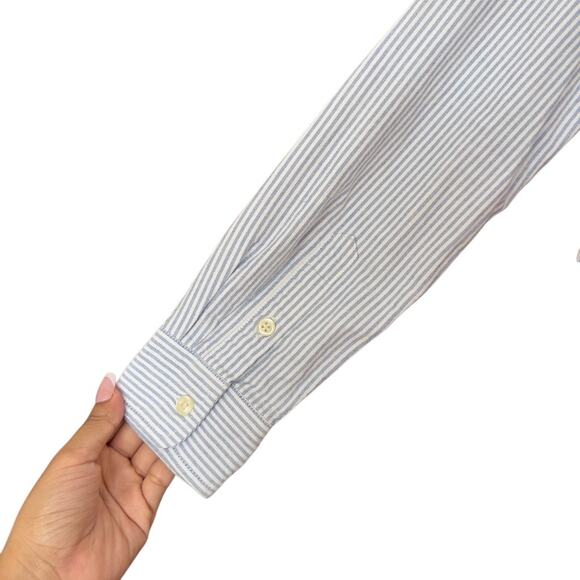 Polo Ralph Lauren Striped Long Sleeve Button Down Shirt Size Medium 10-13 - Picture 10 of 15